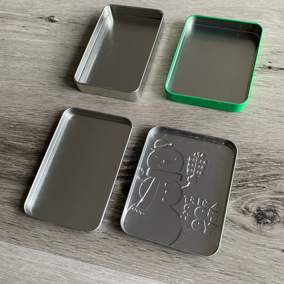 2x Tin Boxes/Cases/Containers, Length4.5โ x Width3.5โ x Height/thickness0.6โ - Picture 4 of 15